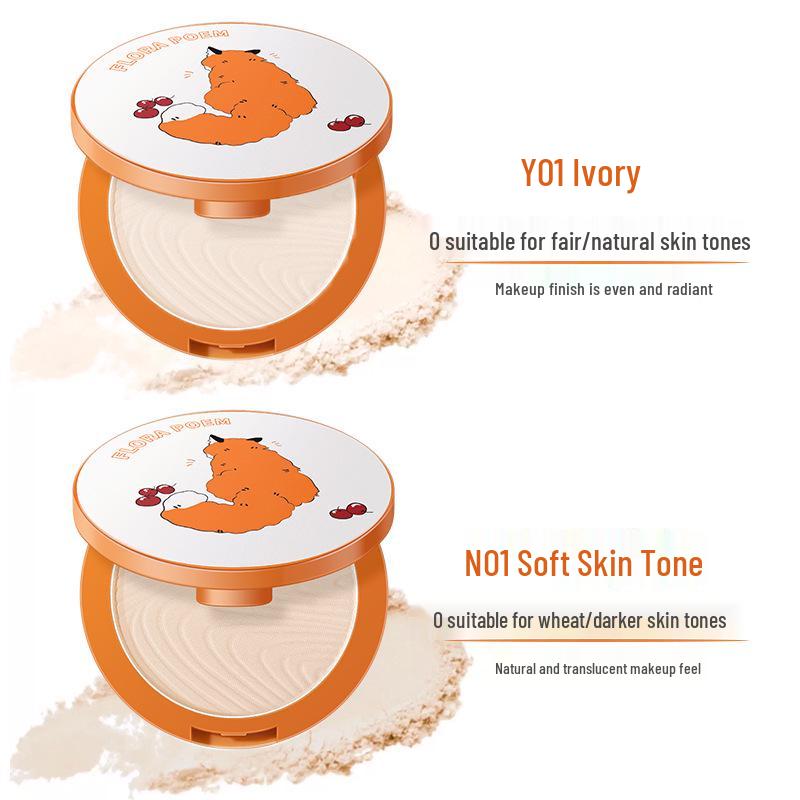 Little Fox Morning Mist Limited Edition: Clear, Natural Finish Loose Powder for Long-Lasting, Smudge-Proof, Bare-Skin Touch-ups.