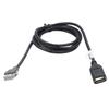 4 Pin USB Connector 4Pin Female Adapter Car Installations ABS Material Non-Deformed Structure Practical Adapter