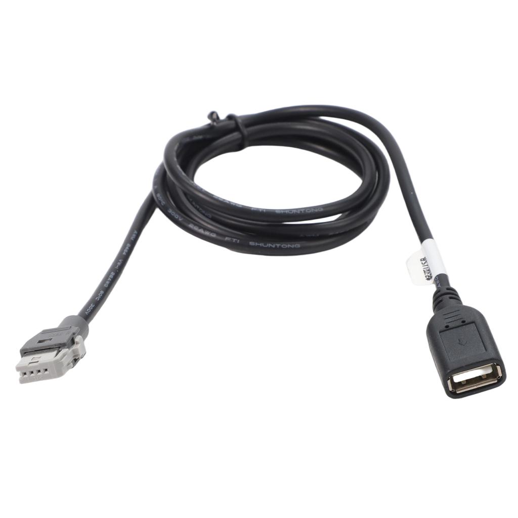 4 Pin USB Connector 4Pin Female Adapter Car Installations ABS Material Non-Deformed Structure Practical Adapter