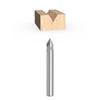 V Bit Engraving Cutter Carbide Cutter Solid Carbide Cutter 60 V Bit Precision Cutting Edge 60-degree V-shaped Edge
