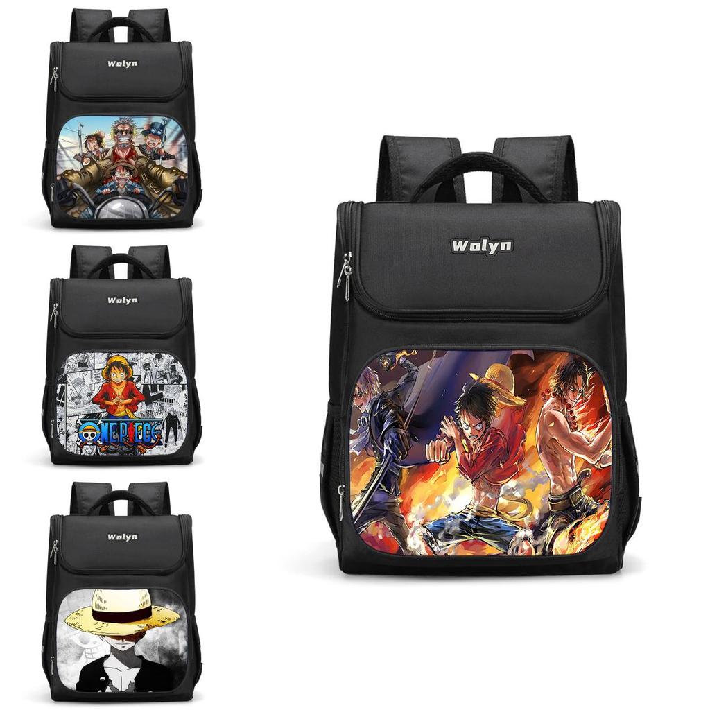 Spacious Luffy Zoro Backpack For Elementary Boys And Girls With Double Layer Oxford Fabric