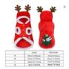 1pc Christmas Dog Costume Festive Red Hoodie with Antlers Pet Outfit Winter Cozy Coat for Small Puppy Chihuahua Yorkshire