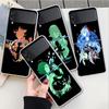 Anime Genshin Impact Case For Samsung Galaxy Z Flip 4 5G Transparent Hard Cell Phone Cover ZFlip Clear PC Luxury Shell Coque
