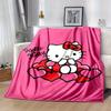 1pc. Hello Kitty Heart Print Blanket - Perfect for Home, Office, Outdoor Use, Gift Idea, Suitable for All Seasonsz041721