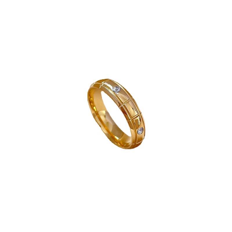 No Fading, Minimalist Geometry, Titanium Steel, Cold Wind Dancing Ring, Men And Women'S Tide Personality Simple Index Finger Ring
