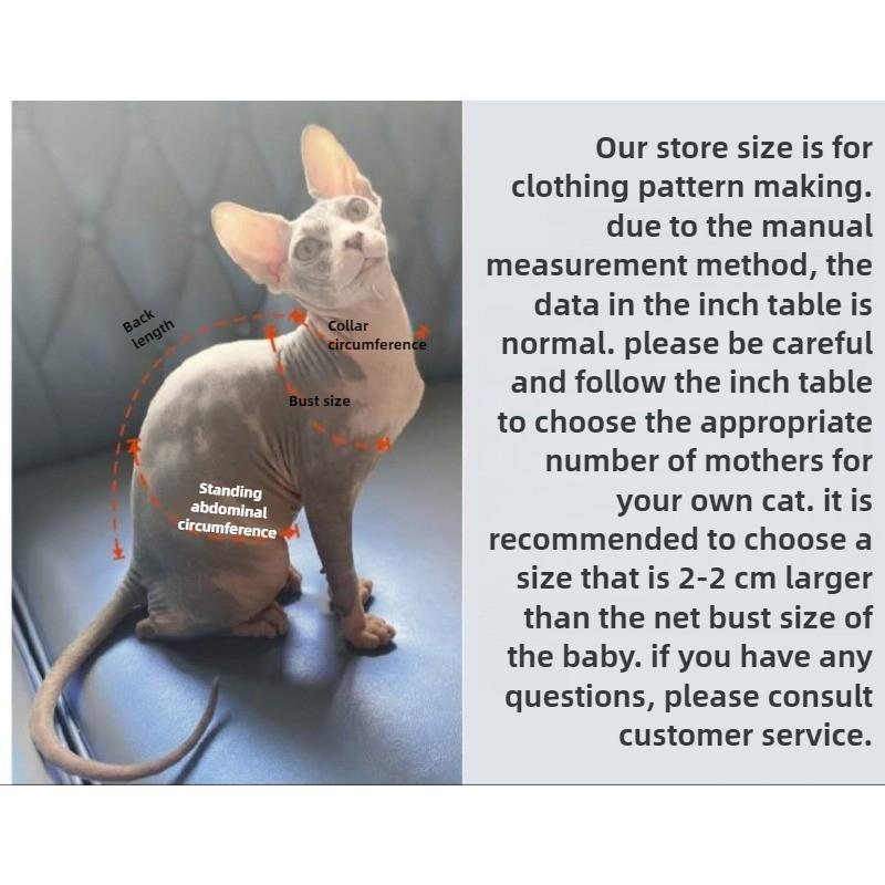 Spring and Summer Cactus Cotton Yarn Pajamas Sweat-absorbing Breathable Sphinx Hairless Cat German Clothes