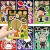Toy Puzzle Cartoon Horror Movie Characters Halloween Make A Face Sticker Handicraft Waterproof Sticker