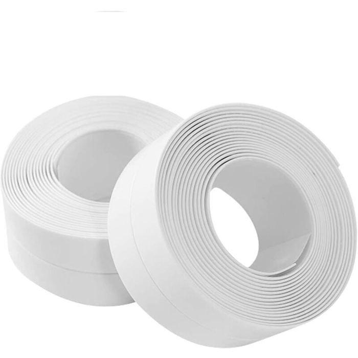 

Bande de Douche Étanchéité 320x2.2CM, Joint Silicone Blanc Auto-Adhésif pour Salle de Bains YYV