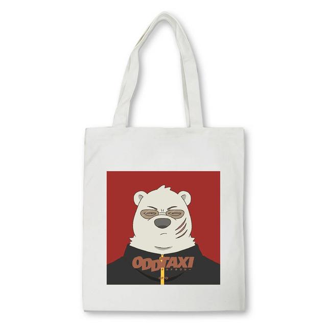Cute Odd Taxi Anime Printing Shopper taška Ženy Estetická grafika Taška přes rameno eco Vysokokapacitní taška plátěná taška Bolsas