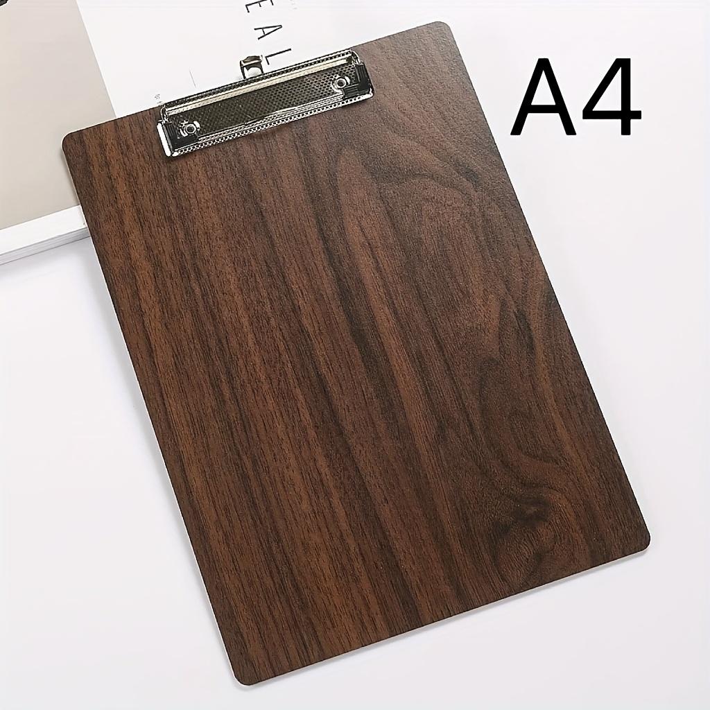 

A4 Wood Menu Paper Clip Board Sign Poster Holder Files Document Clipboard Writing Splint Plate Clip Clamp Folder