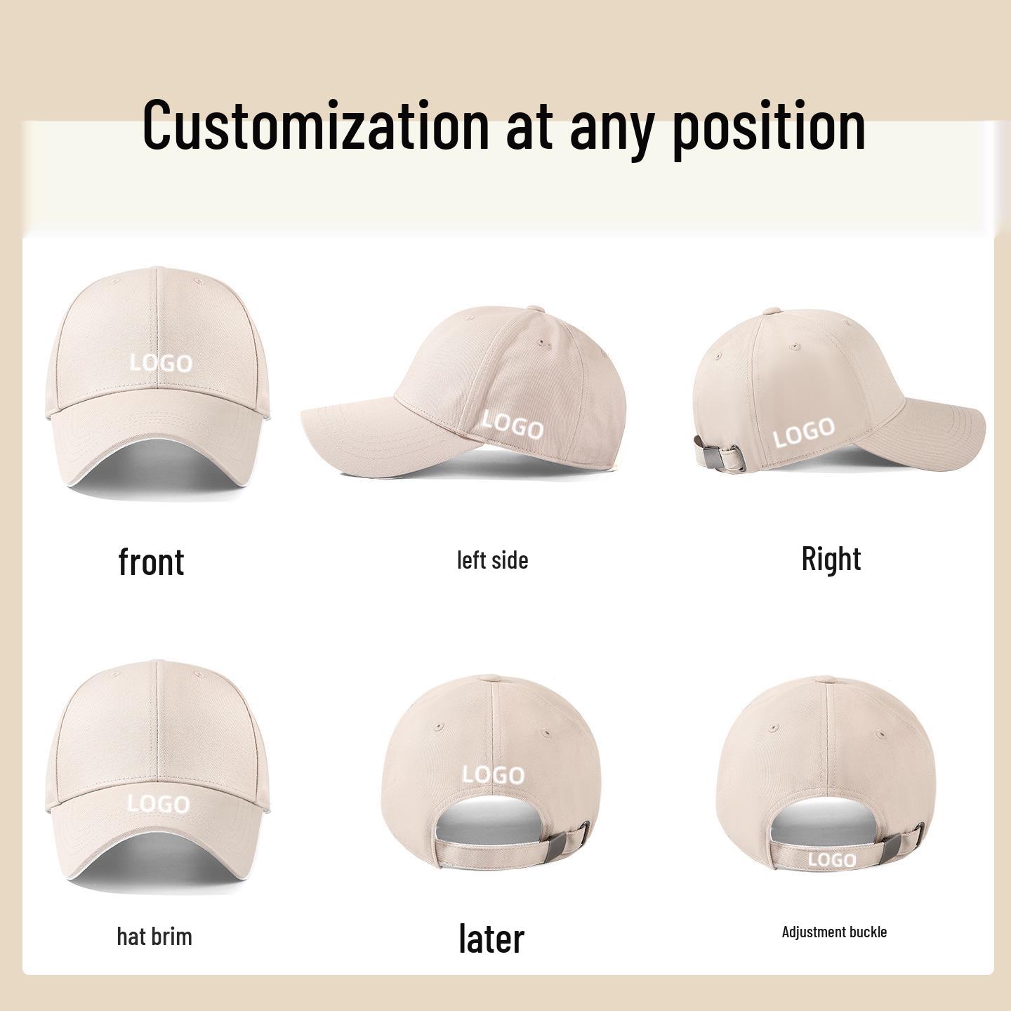 

Customizable Unisex Duckbill Baseball Cap with Logo Printing & Embroidery - Versatile for All Seasons, Solid Colors Available 57-59 CM розовый