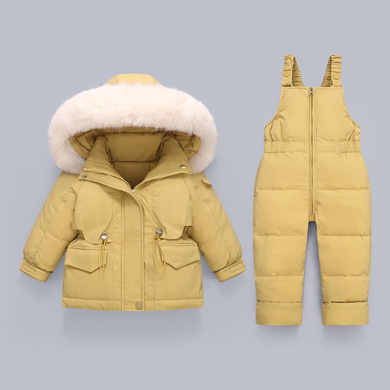 

Children s 2025 Winter Down Jacket Two-Piece Set for Boys and Girls 80 cm