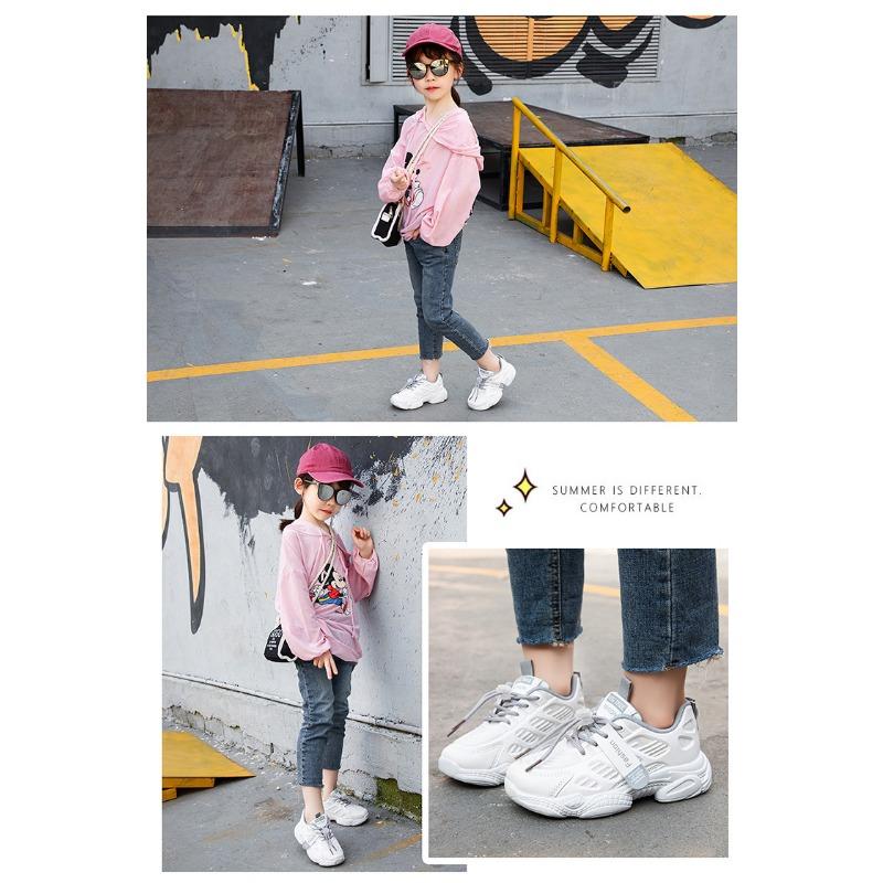 Весенне-летняя новая детская спортивная обувь с дышащей сетчатой поверхностью для девочек — фото 16