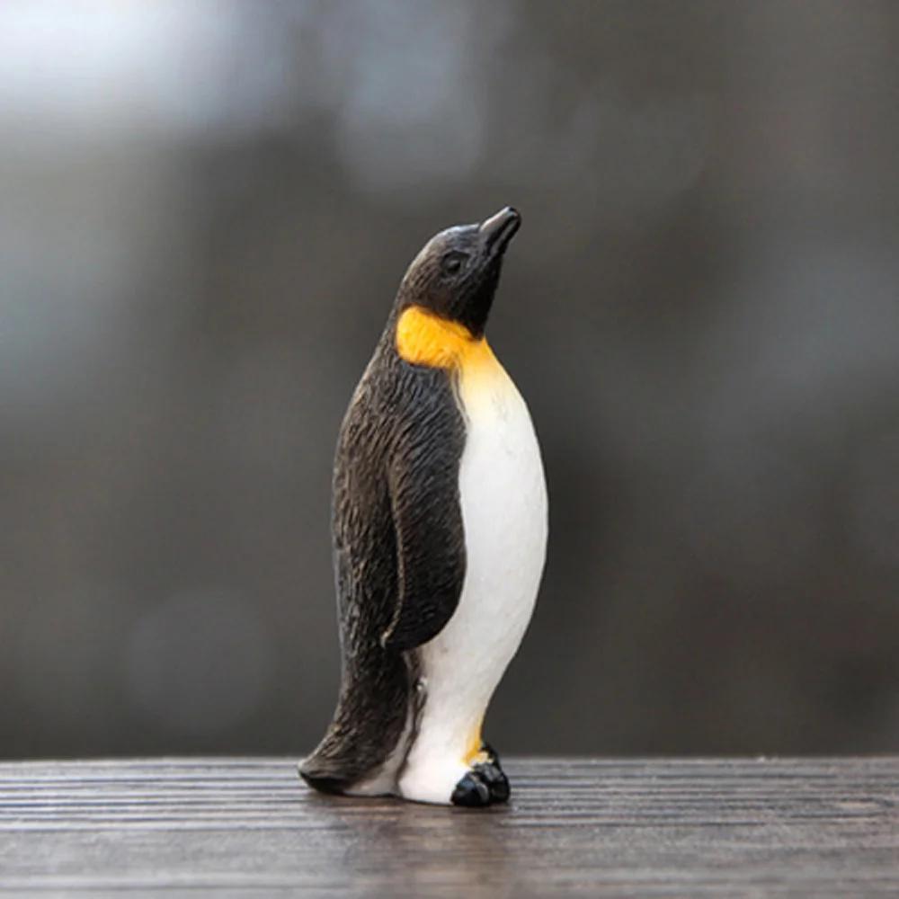 Handmade Office Penguin Craft Seal Model Fairy Garden Ornament Winter Figurine Micro Landscape Miniature
