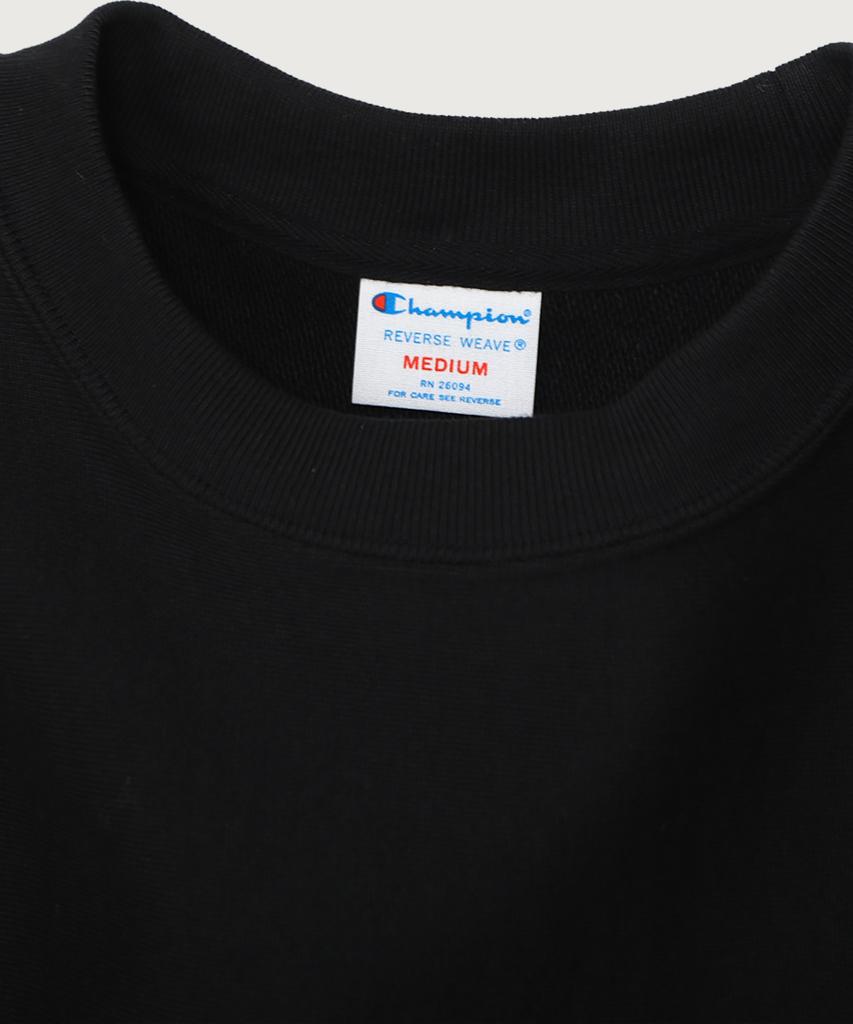 CHAMPION Women'S Reverse Weave Loose Fit Crew Neck Sweatshirt Off Black