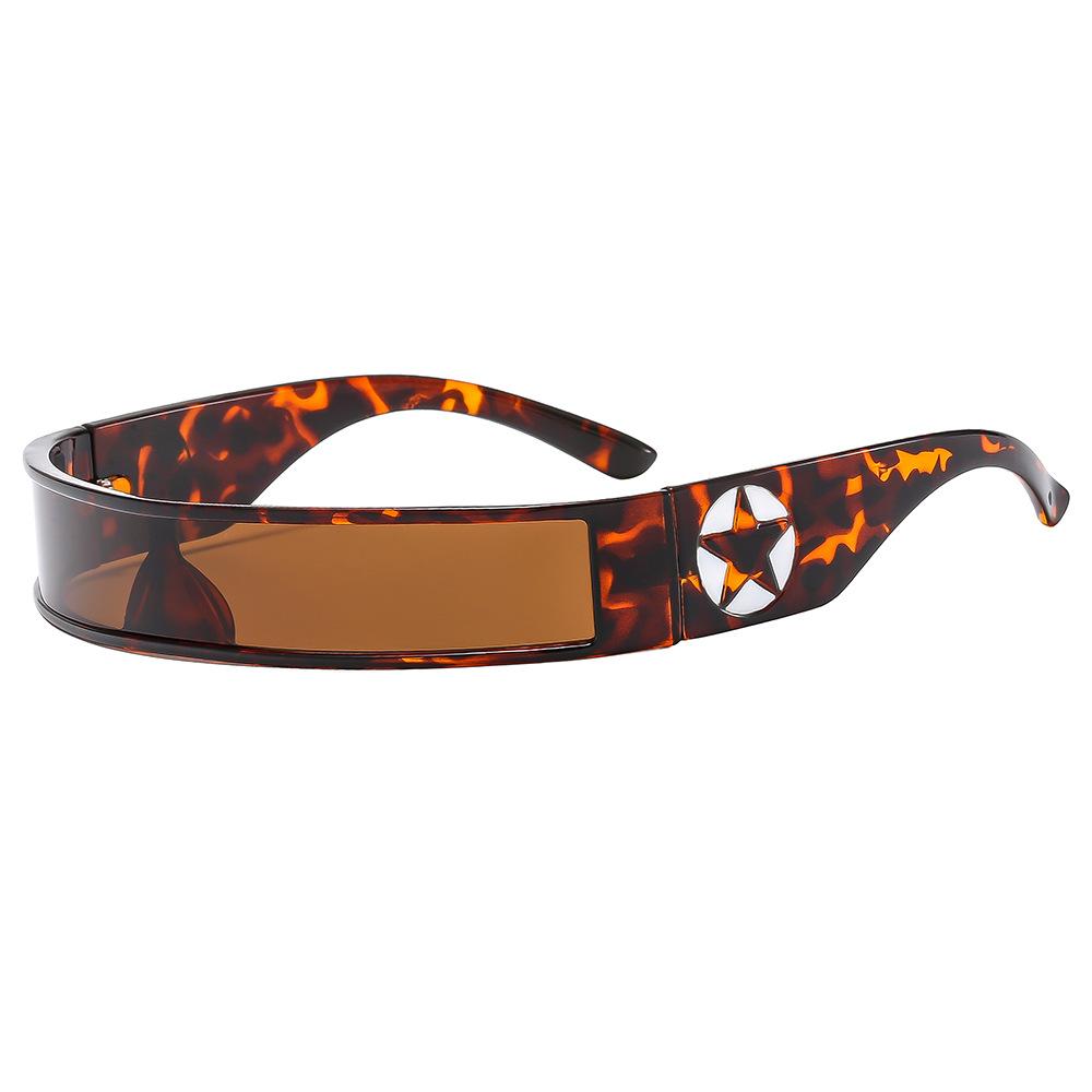 JYL TS Narrow Frame Sunglasses Futuristic Style For Street Shooting 68177 A-767 роза розовый