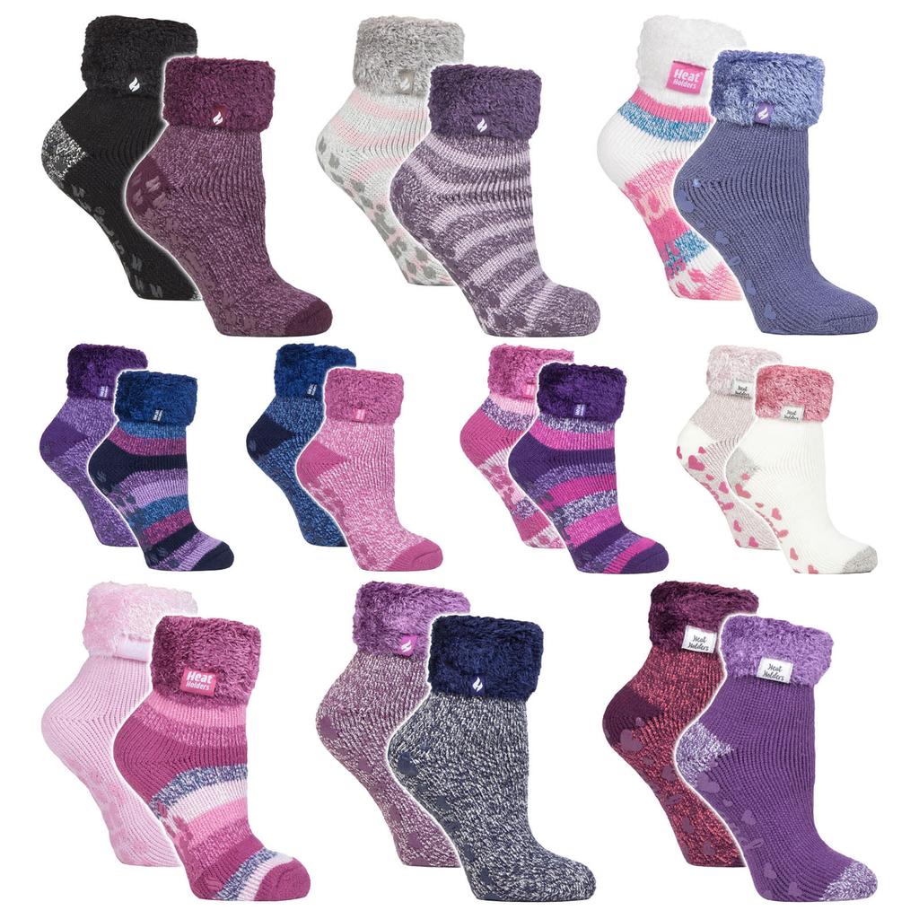 2 paires de chaussettes d'hiver douces pour dames