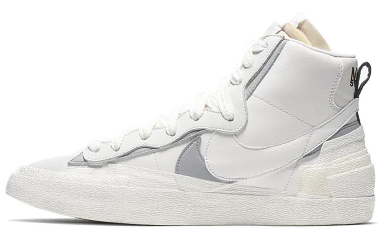Nike X Sacai Blazer Mid  White Grey  BV0072-100 36.5