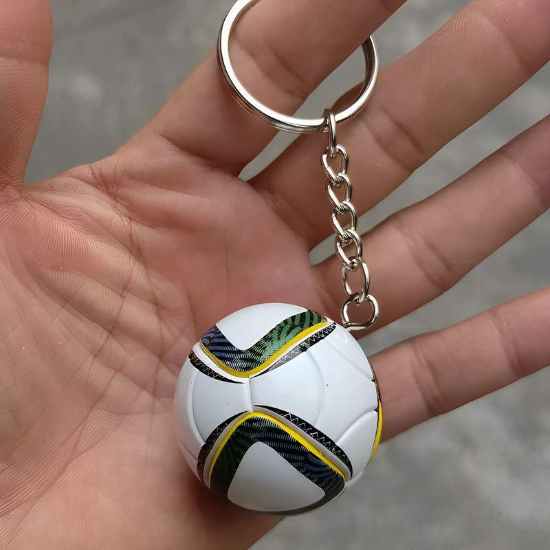 New Qatar World Cup Mascot Keychain La'eeb Pendant Football Souvenir Figurine Ornament Keyring