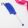 Hair Styling Comb DIY Beaded Comb, Fine Teeth Rat Tail Customizable with Blank Bar, Plastic Detangling for Men Women Stylist