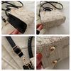 Korean Style Woven Straw Tote Bag Small Shoulder Crossbody Handbag for Women CLE