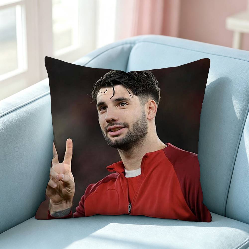 Football Star Dominik Szoboszlai Pillow Case Square DoubleSided Sofa Cushion Cover Bedroom Bedside Pillow
