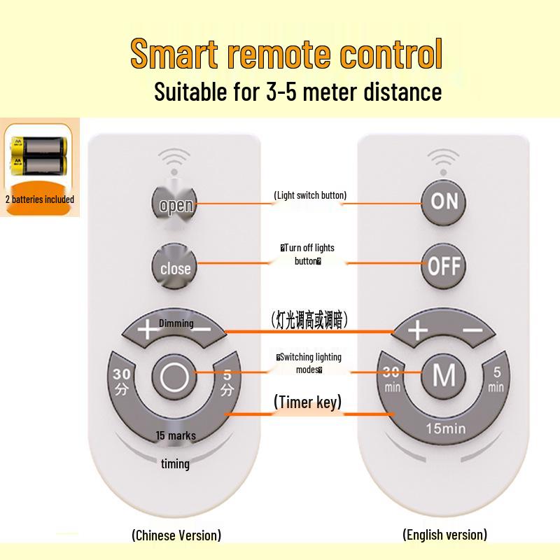 Remote-Control Plug-In & Rechargeable Night Light for Newborns - Ideal for Bedside, Breastfeeding, and Nighttime Baby Care