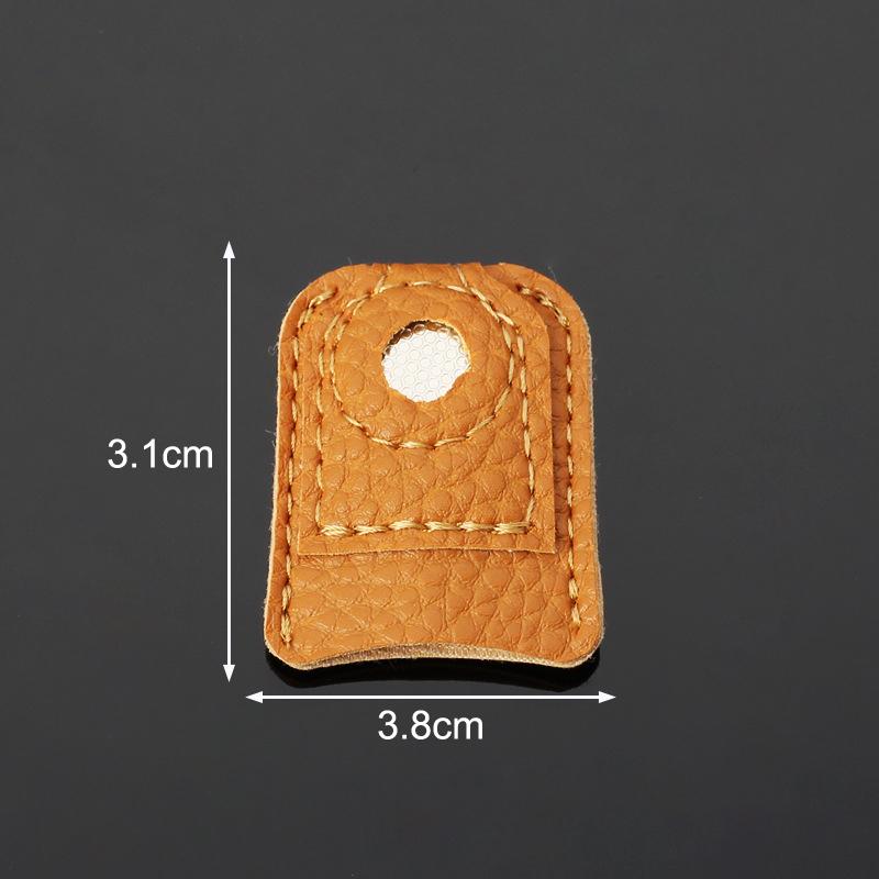 Needlework Finger Cover Tip Leather Coin Thimble Quilting Sleeve Finger Protect Handmade Patchwork Sewing Tools For Household