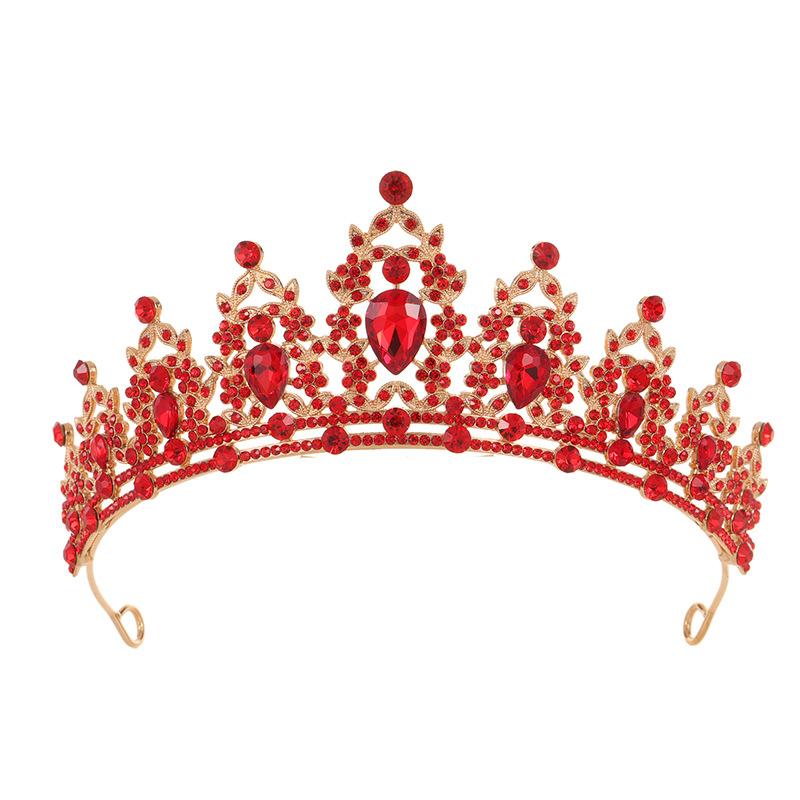 Bridal tiara baroque crown rhinestone children princess crown wedding hair accessories dress accessories