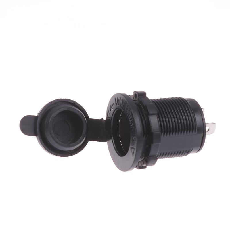 1Pcs Waterproof Plug Socket For Car Truck Motobike Boats Marine Atv 12/24V Car Cigarette Lighter Socket With Fuse And 60Cm Cable