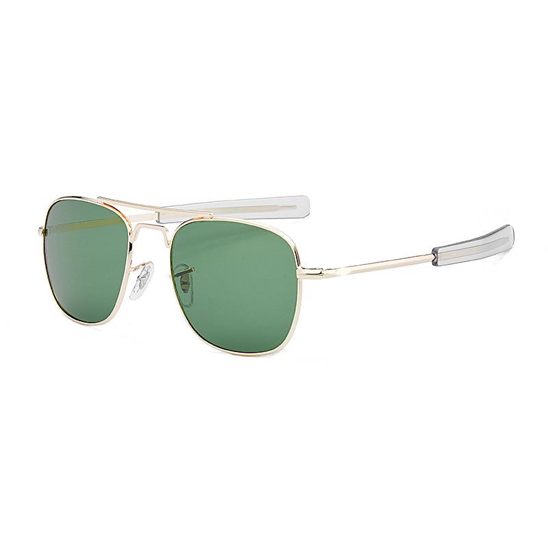 New Stylish European & American AO Men's Metal Square Frame Sunglasses