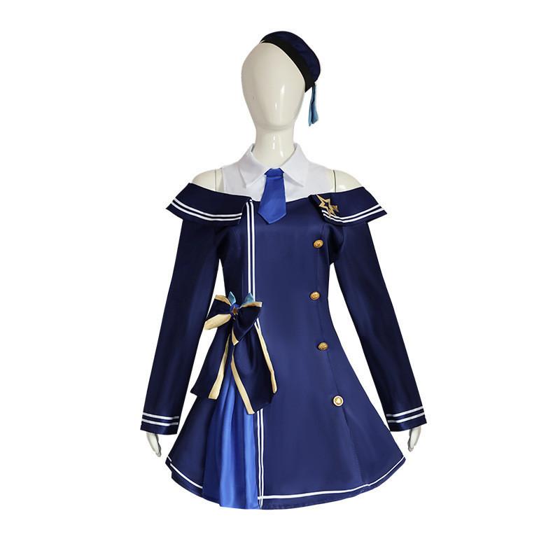 Vibrant Polyester Anime Cosplay Costume For Game Characters In Multiple Colors