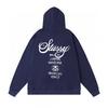 Mens Oversized Hooded Sweatshirt With Bold Letter Print Cotton Blend Loose Fit Daily Wear
