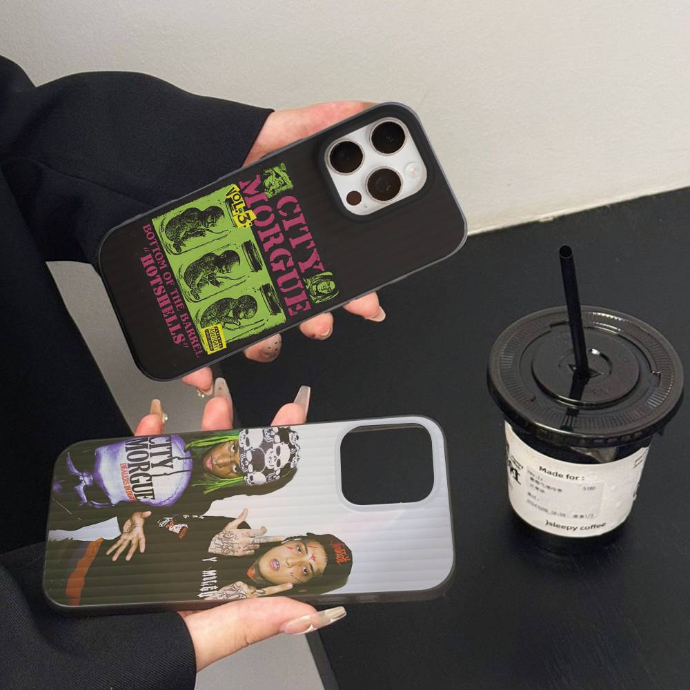 C-City M-Morgue Zillakami Phone Case For IPhone 17 16 15 14 13 12 11 Pro Max Plus Corrugated Bumper Back Cover Shell