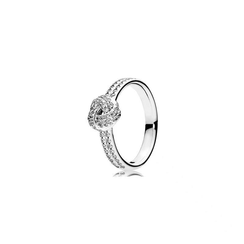 New 925 Silver Shiny Classic Square Crown Heart-shaped Ring Exquisite Luxury Charm Jewelry Holiday Surprise Gifts