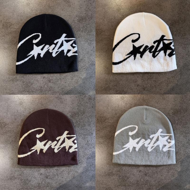 American Style Knit Beanies For Women Winter Warm Soft Yarn Hat Trendy Streetwear Accessory Unisex Design