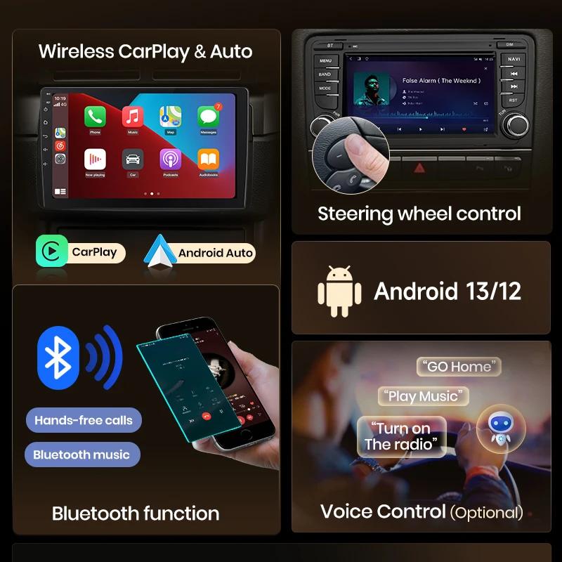 LANGJING Car Radio For Alfa Romeo Brera Spider 159 Sportwagon wireless CarPlay Android Auto car intelligent systems No 2 din DVD