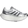 New Adidas Adizero Aruku Breathable Support Low Top Kids' Running Shoes Silver White Teenagers JR1203