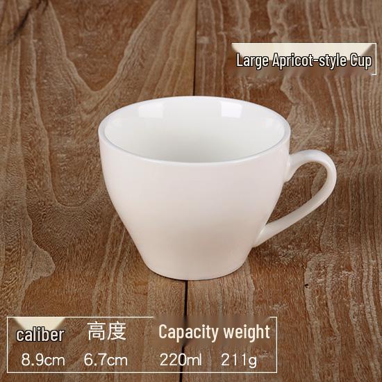 Elegant White Ceramic Coffee Cup & Saucer Set with Spoon – Ideal for Home or Hotel Use