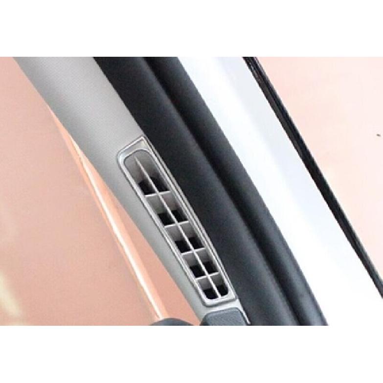 For Hyundai Tucson 2022-2024 Silver Steel A Pillar Vent Air Outlet Frame Trim