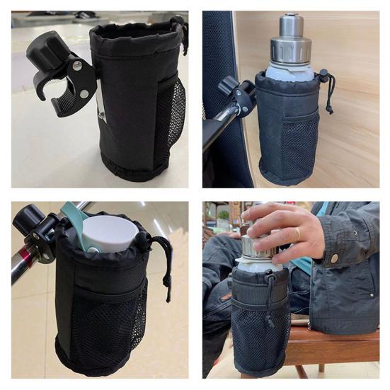 Insulated Oxford Fabric Cup Holder with Drain Clip for Bike Boat ATV Water-Resistant Drink Holder for Outdoor Adventures