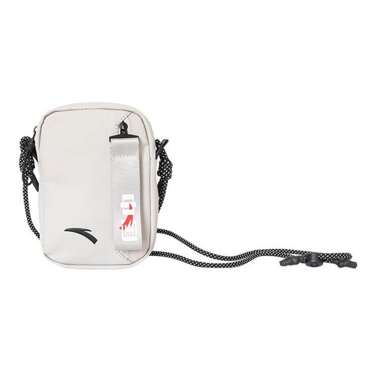 

New Anta Variety Training Collection Fabric Cell Phone Pouch Shoulder Bag Crossbody Bag Regular Unisex Corn White 192237128-2 13.0*5.1*19.1CM