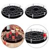 High Capacity Acrylic Wine Rack Organizers Featuring 25 Holes and Builts In Bottle Slot