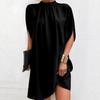 2026 European & American Plus Size Women's Round Neck Loose Dress