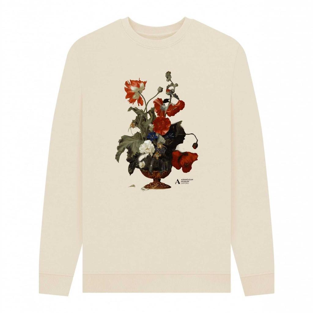 Ashmolean Museum Unisex Adult A Vase Of Flowers Sweatshirt