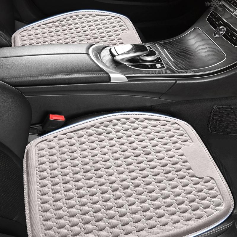 Ventilated Breathable Ice Cooling Car Seat Pad With Mesh And Spinal Support For Hot Weather Comfort Extended Driving