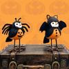 Halloween Animal Decoration Bat Bird  Outdoor Bird Figurines Animal Standing Bird Photography Props   Decoration