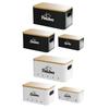 3 Pieces Garlic Storage Bin Container Set with Ventilation Holes Potato Onion Bins