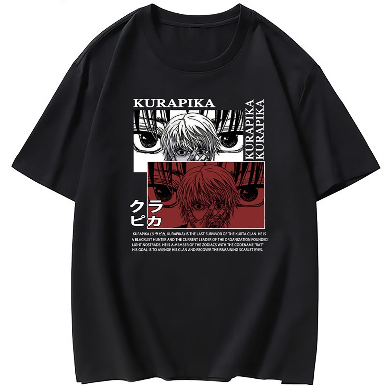 Summer Retro Short-sleeved Japanese Anime T-shirt Binary Japanese Niche Loose Trend Y2K Casual Loose Oversized Top Unisex 4XL