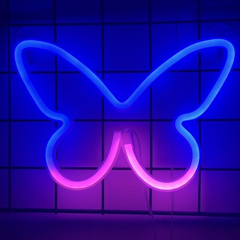 

Светодиодные неоновые вывески, облако, неоновая вывеска, настенный светильник, Декор, подарок на день рождения, неоновая лампа для комнаты, дома, вечеринки, свадьбы, украшения butterfly